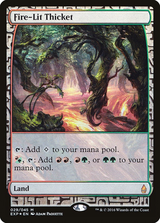 Image for Fire-Lit Thicket (Zendikar Expeditions) (29) - Magic: The Gathering