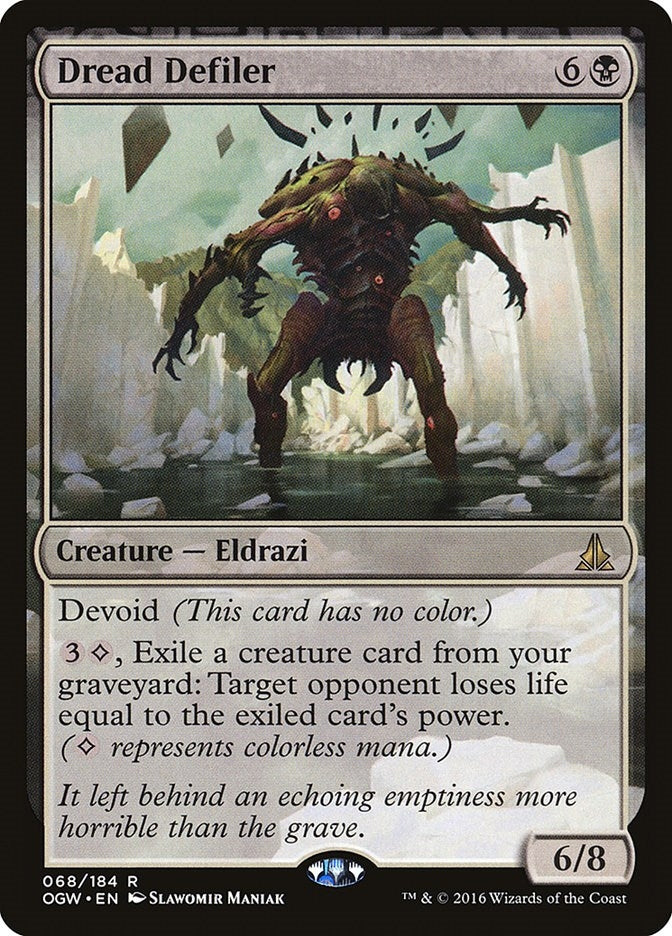 Image for Dread Defiler (Oath of the Gatewatch) (68) - Magic: The Gathering
