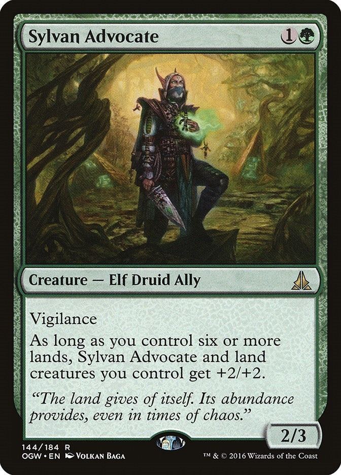 Image for Sylvan Advocate (Oath of the Gatewatch) (144) - Magic: The Gathering