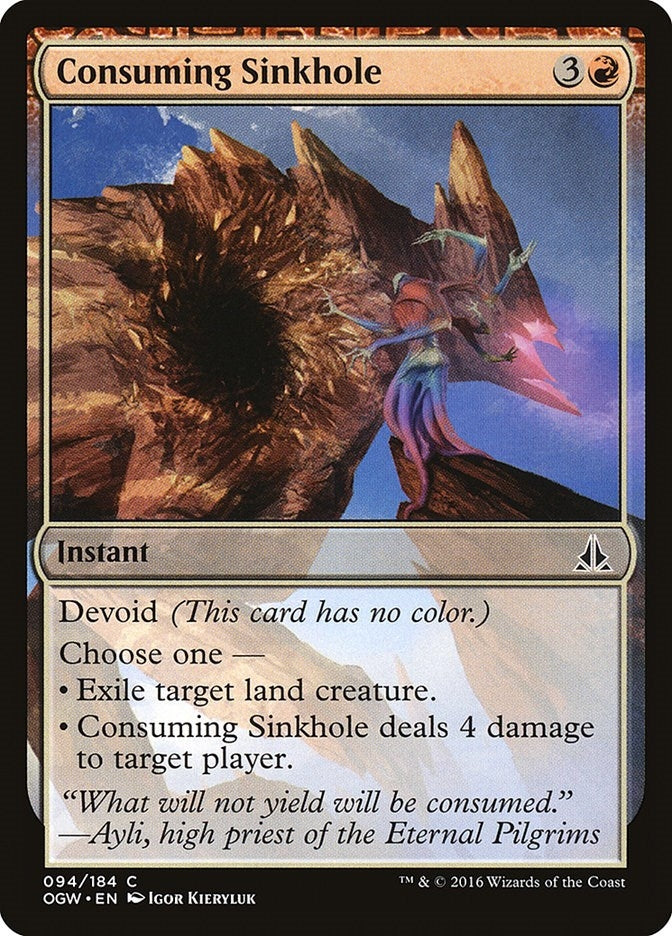 Image for Consuming Sinkhole (Oath of the Gatewatch) (94) - Magic: The Gathering