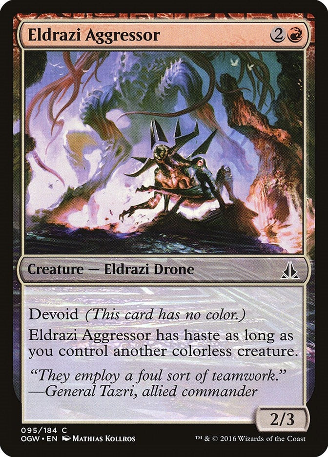 Image for Eldrazi Aggressor (Oath of the Gatewatch) (95) - Magic: The Gathering