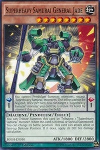 Image for Superheavy Samurai General Jade (Breakers of Shadow) (BOSH-EN010) - YuGiOh