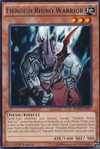 Image for Fiendish Rhino Warrior (Breakers of Shadow) (BOSH-EN091) - YuGiOh