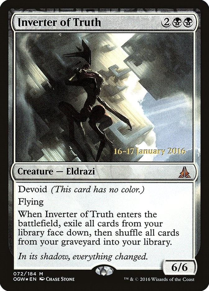 Image for Inverter of Truth (Prerelease Cards) (72) - Magic: The Gathering
