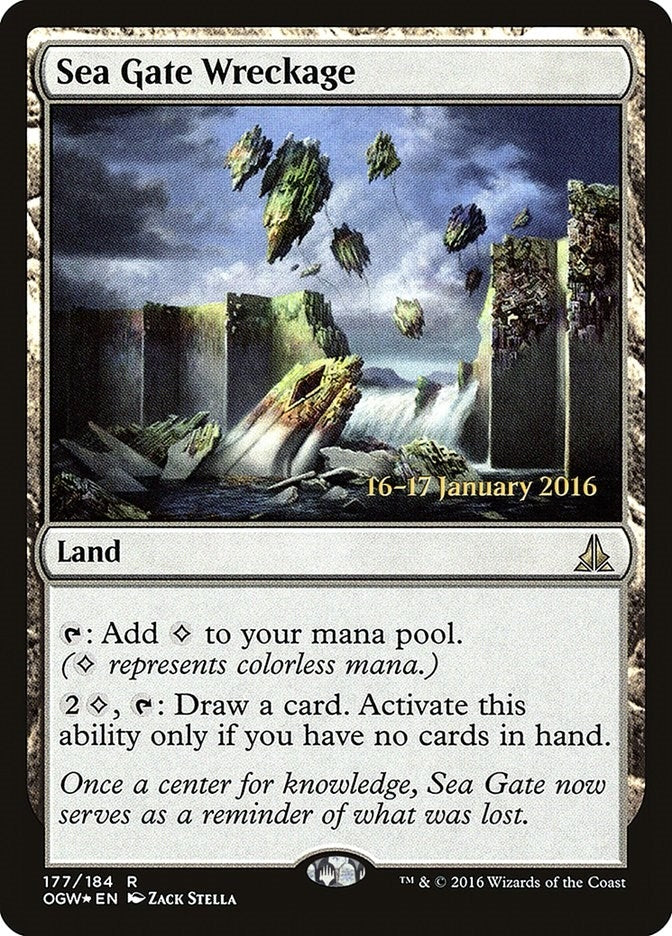 Image for Sea Gate Wreckage (Prerelease Cards) (177) - Magic: The Gathering