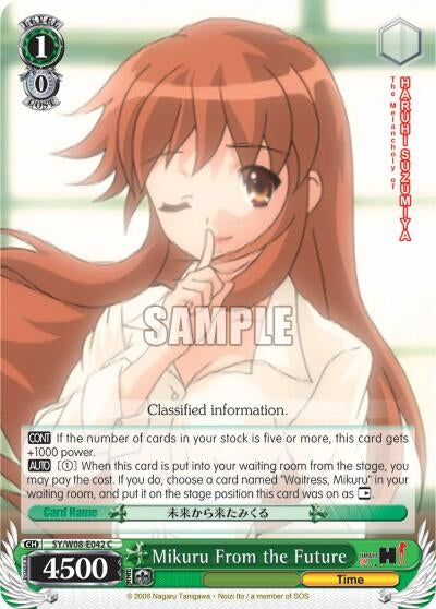 Image for Mikuru From the Future (The Melancholy of Haruhi Suzumiya) (SY/W08-E042 C) - Weiss Schwarz