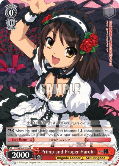 Image for Primp and Proper Haruhi (The Melancholy of Haruhi Suzumiya) (SY/W08-E059 U) - Weiss Schwarz
