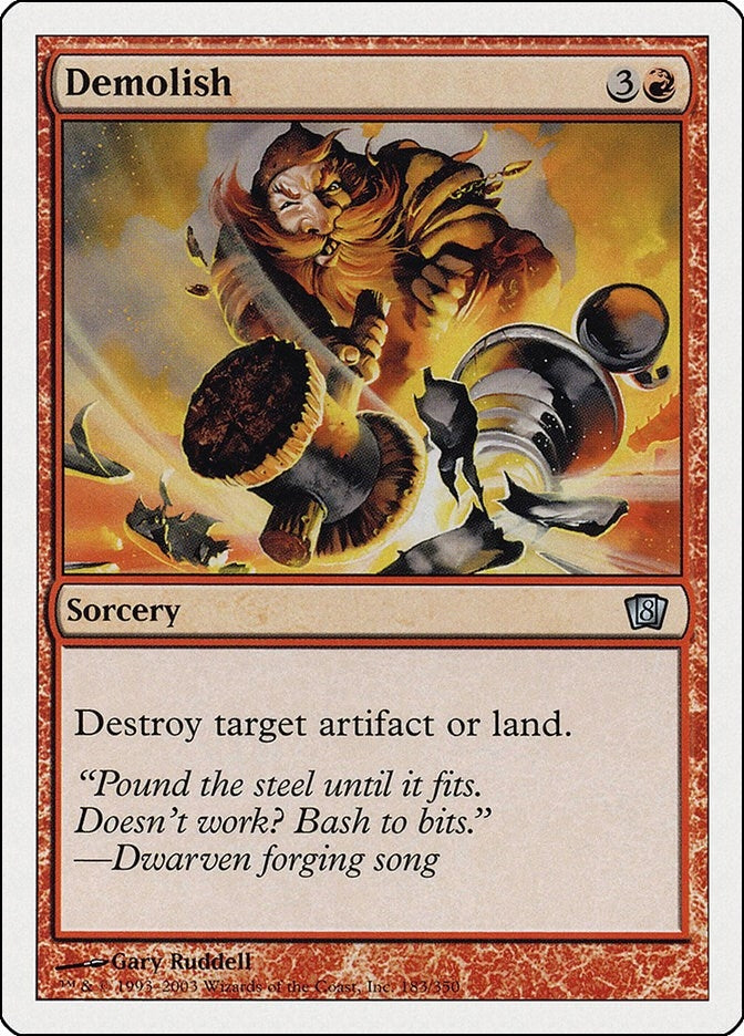 Image for Demolish (8th Edition) (183) - Magic: The Gathering