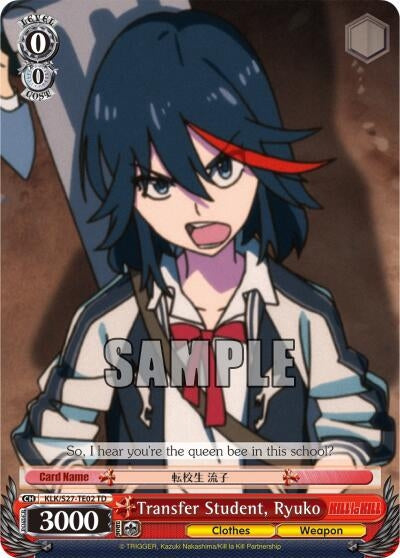 Image for Transfer Student, Ryuko (TD) (KILL la KILL) (KLK/S27-TE02 TD) - Weiss Schwarz