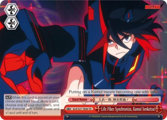 Image for Life Fiber Synchronize, Kamui Senketsu! (TD) (KILL la KILL) (KLK/S27-TE08 TD) - Weiss Schwarz