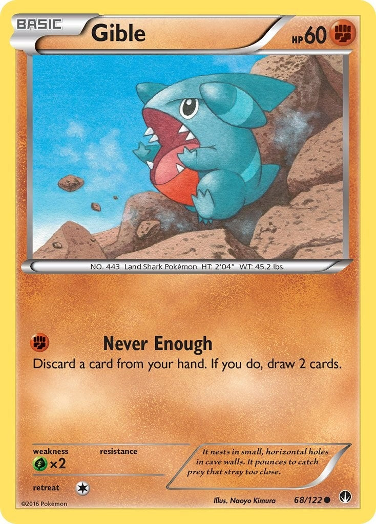 Image for Gible (XY - BREAKpoint) (68/122) - Pokemon