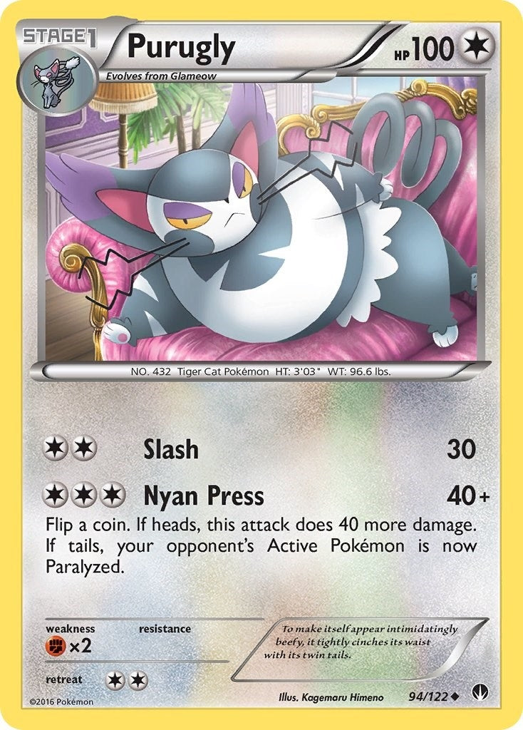 Image for Purugly (XY - BREAKpoint) (94/122) - Pokemon