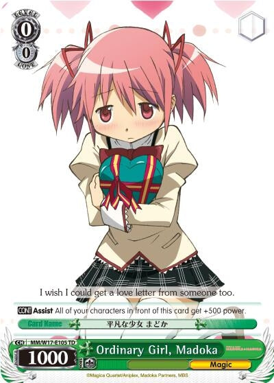 Image for Ordinary Girl, Madoka (Puella Magi Madoka Magica) (MM/W17-E105 TD) - Weiss Schwarz
