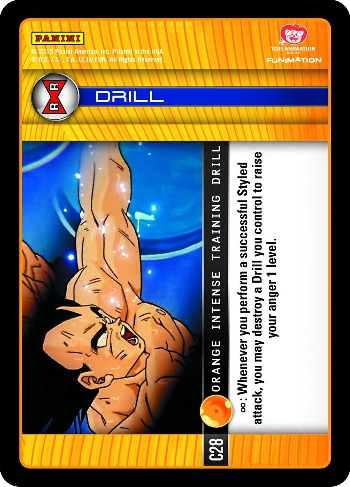 Image for Orange Intense Training Drill (Panini: Evolution) (C28) - Dragon Ball Z TCG