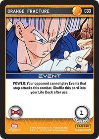 Image for Orange Fracture (Panini: Evolution) (C33) - Dragon Ball Z TCG