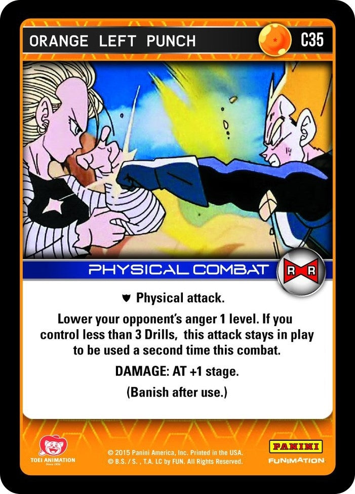 Image for Orange Left Punch (Panini: Evolution) (C35) - Dragon Ball Z TCG