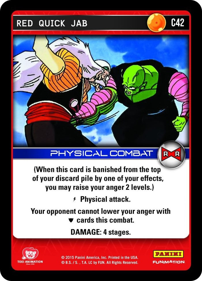 Image for Red Quick Jab (Panini: Evolution) (C42) - Dragon Ball Z TCG