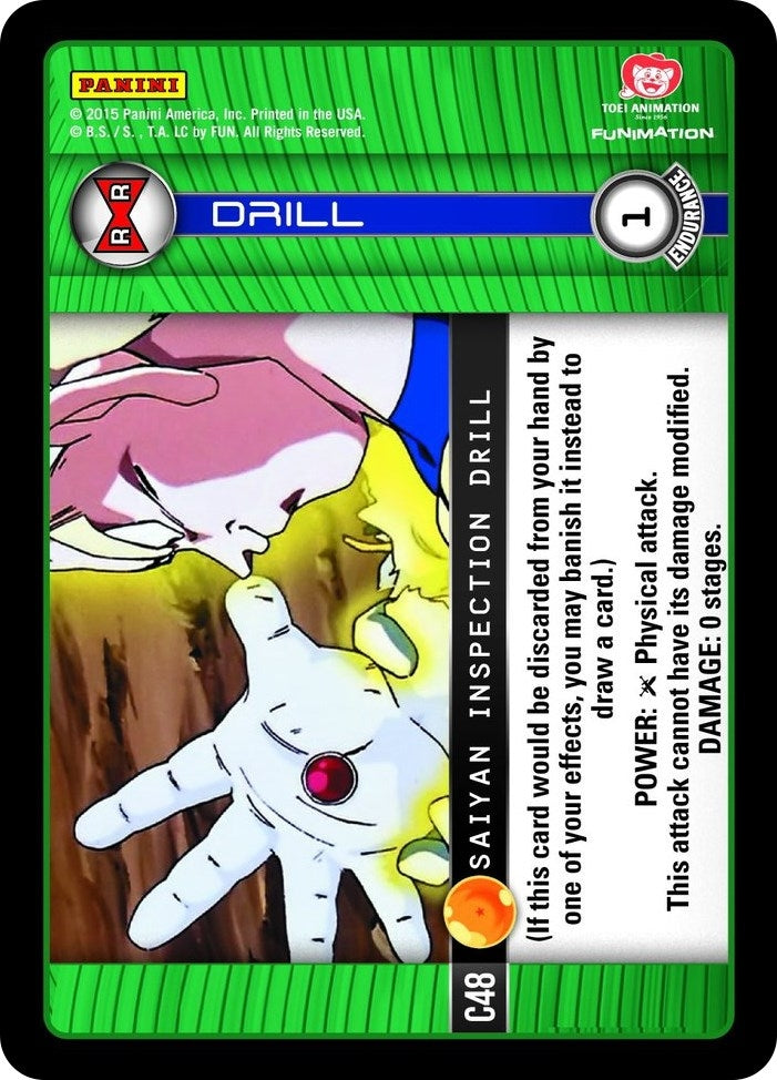 Image for Saiyan Inspection Drill (Panini: Evolution) (C48) - Dragon Ball Z TCG