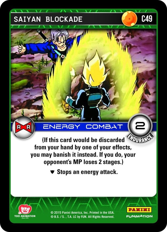 Image for Saiyan Blockade (Panini: Evolution) (C49) - Dragon Ball Z TCG