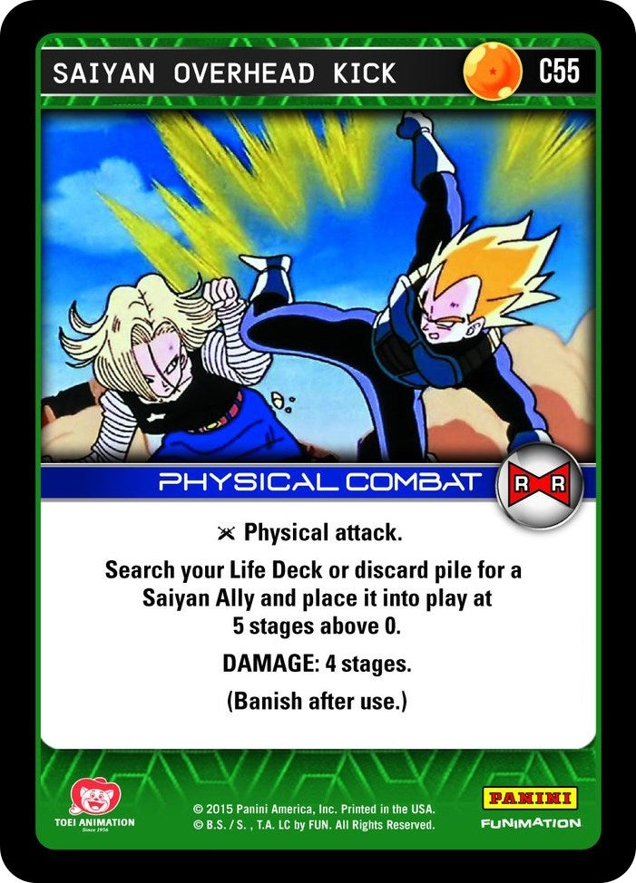 Image for Saiyan Overhead Kick (Panini: Evolution) (C55) - Dragon Ball Z TCG