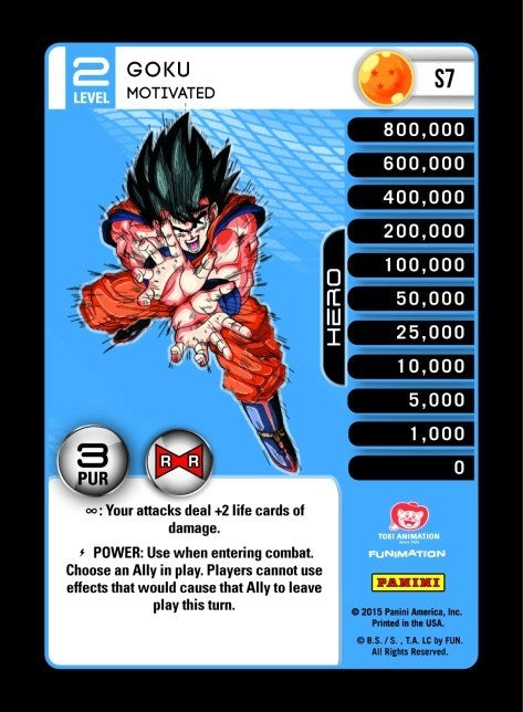 Image for Goku - Motivated (High Tech Foil) (Panini: Evolution) (S7) - Dragon Ball Z TCG