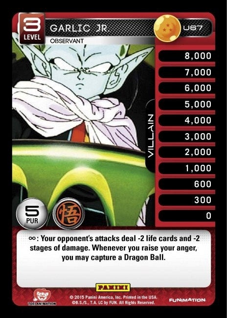 Image for Garlic Jr. - Observant (Panini: Movie Collection) (U67) - Dragon Ball Z TCG