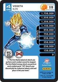 Image for Vegeta - Elite (Rainbow Parallel Foil) (Panini: Evolution) (S19) - Dragon Ball Z TCG