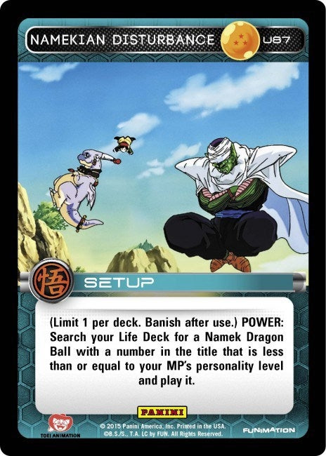 Image for Namekian Disturbance (Panini: Movie Collection) (U87) - Dragon Ball Z TCG