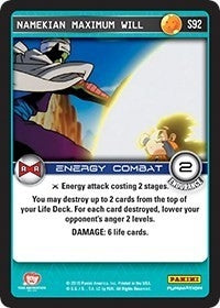 Image for Namekian Maximum Will (Panini: Evolution) (S92) - Dragon Ball Z TCG