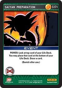 Image for Saiyan Preparation (Panini: Evolution) (S171) - Dragon Ball Z TCG