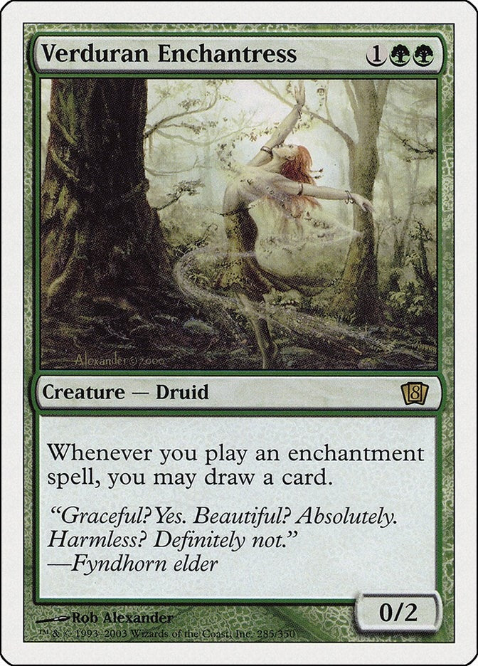 Image for Verduran Enchantress (8th Edition) (285) - Magic: The Gathering