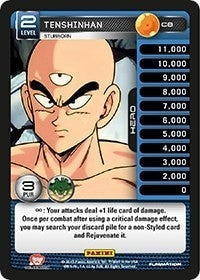 Image for Tenshinhan - Stubborn (Panini: Heroes & Villains) (C8) - Dragon Ball Z TCG
