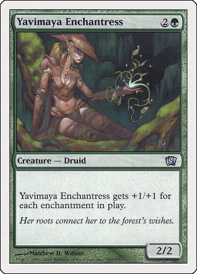Image for Yavimaya Enchantress (8th Edition) (290) - Magic: The Gathering