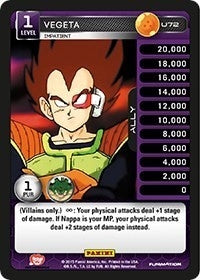 Image for Vegeta - Impatient (Panini: Heroes & Villains) (U72) - Dragon Ball Z TCG