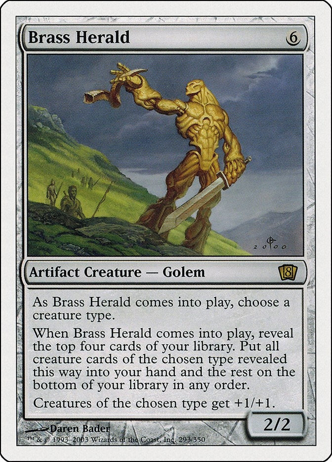 Image for Brass Herald (8th Edition) (293) - Magic: The Gathering