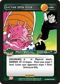 Image for Saiyan Spin Kick (Panini: Heroes & Villains) (U95) - Dragon Ball Z TCG