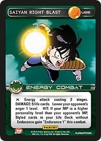 Image for Saiyan Right Blast (Panini: Heroes & Villains) (U96) - Dragon Ball Z TCG