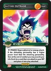 Image for Saiyan Outrage (Panini: Heroes & Villains) (R127) - Dragon Ball Z TCG