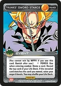 Image for Trunks' Sword Stance (Panini: Heroes & Villains) (R140) - Dragon Ball Z TCG
