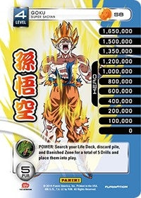 Image for Goku - Super Saiyan (Rainbow Parallel Foil) (Panini: Set 1) (S8) - Dragon Ball Z TCG
