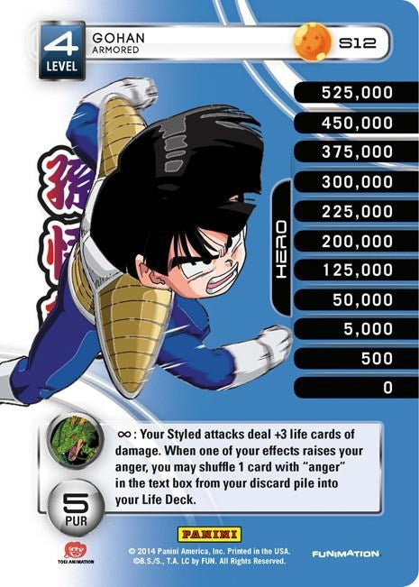 Image for Gohan - Armored (Rainbow Parallel Foil) (Panini: Set 1) (S12) - Dragon Ball Z TCG