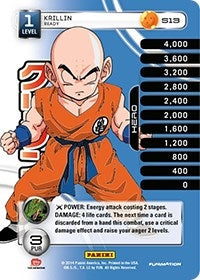 Image for Krillin - Ready (High Tech Foil) (Panini: Set 1) (S13) - Dragon Ball Z TCG