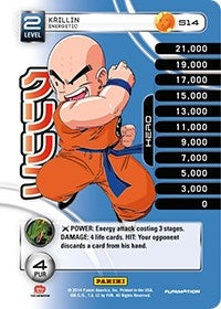 Image for Krillin - Energetic (Rainbow Parallel Foil) (Panini: Set 1) (S14) - Dragon Ball Z TCG