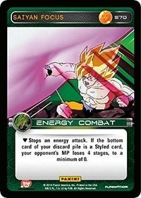 Image for Saiyan Focus (Panini: Set 1) (S70) - Dragon Ball Z TCG