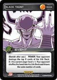 Image for Black Taunt (Panini: Set 1) (S104) - Dragon Ball Z TCG