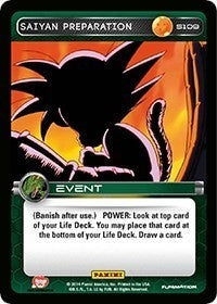Image for Saiyan Preparation (Panini: Set 1) (S109) - Dragon Ball Z TCG
