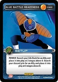 Image for Blue Battle Readiness (Panini: Set 1) (C20) - Dragon Ball Z TCG