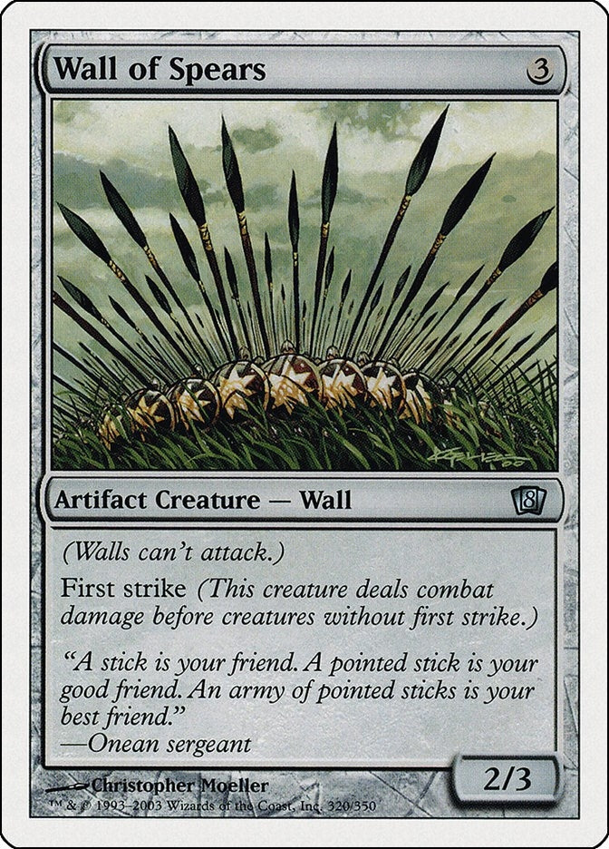 Image for Wall of Spears (8th Edition) (320) - Magic: The Gathering