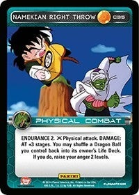 Image for Namekian Right Throw (Panini: Set 1) (C35) - Dragon Ball Z TCG