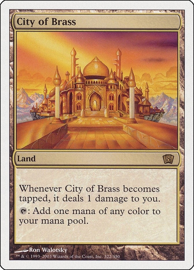 Image for City of Brass (8th Edition) (322) - Magic: The Gathering